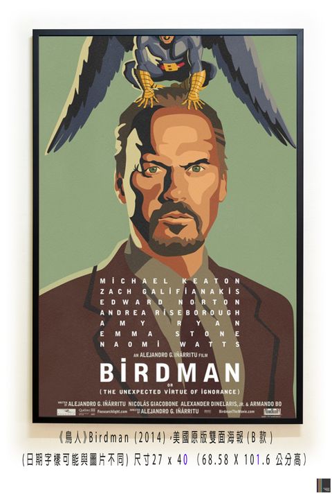 《鳥人》Birdman (2014)，美國原版雙面海報(B款)空.jpg
