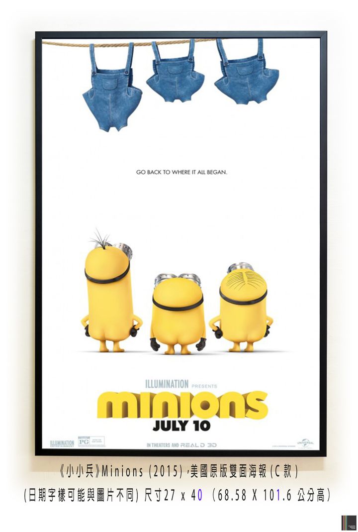 《小小兵》Minions (2015)，美國原版雙面海報(C款)空.jpg