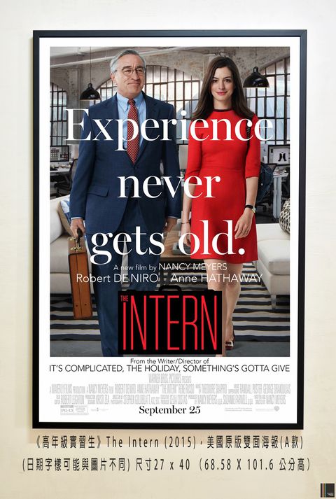 《高年級實習生》The Intern (2015)，美國原版雙面海報(A款)空.jpg