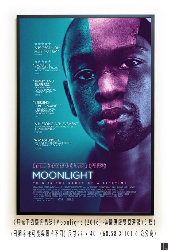 《月光下的藍色男孩》Moonlight (2016)，美國原版雙面海報(B款)空.jpg