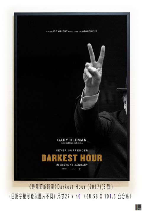《最黑暗的時刻》Darkest Hour (2017)，美國原版雙面海報(B款)空.jpg