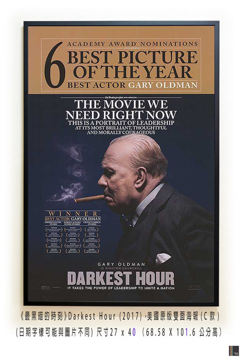 《最黑暗的時刻》Darkest Hour (2017)，美國原版雙面海報(C款)空.jpg