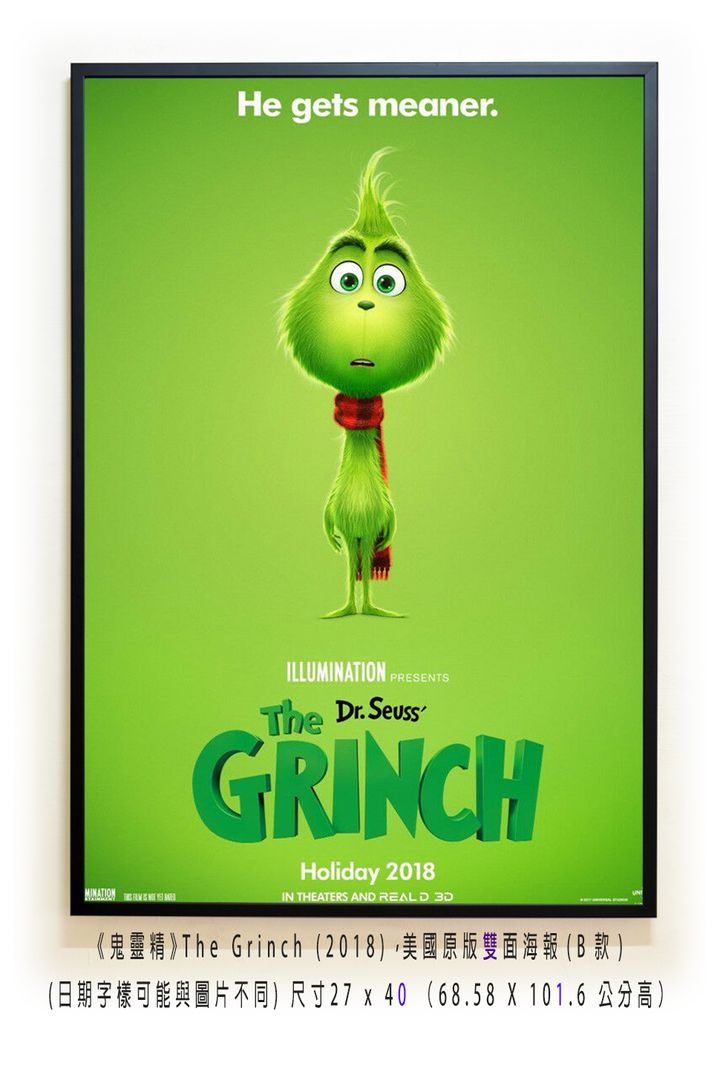 《鬼靈精》The Grinch (2018)，美國原版雙面海報(B款)空.jpg