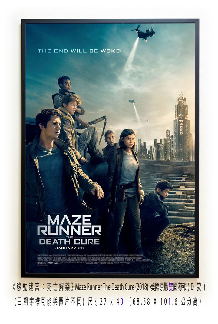 《移動迷宮：死亡解藥》Maze Runner The Death Cure (2018)，美國原版雙面海報(D款)空.jpg