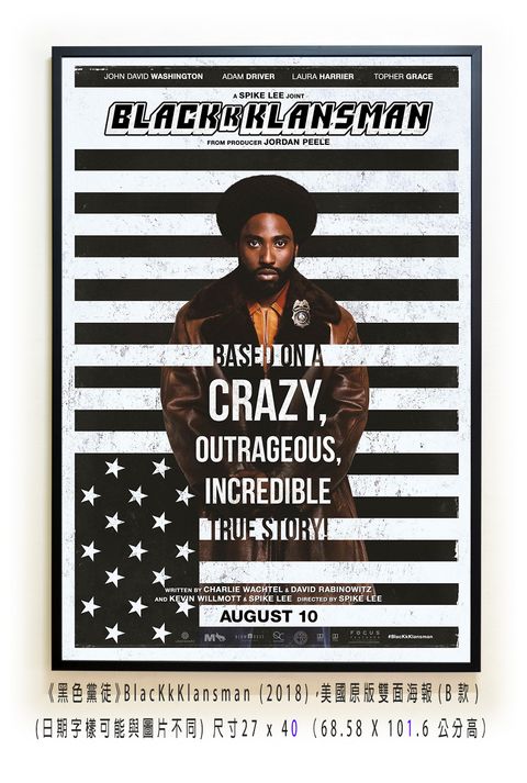 《黑色黨徒》BlacKkKlansman (2018)，美國原版雙面海報(B款)空.jpg