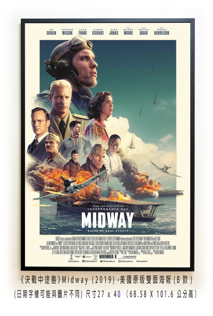 《決戰中途島》Midway (2019)，美國原版雙面海報(B款)空.jpg