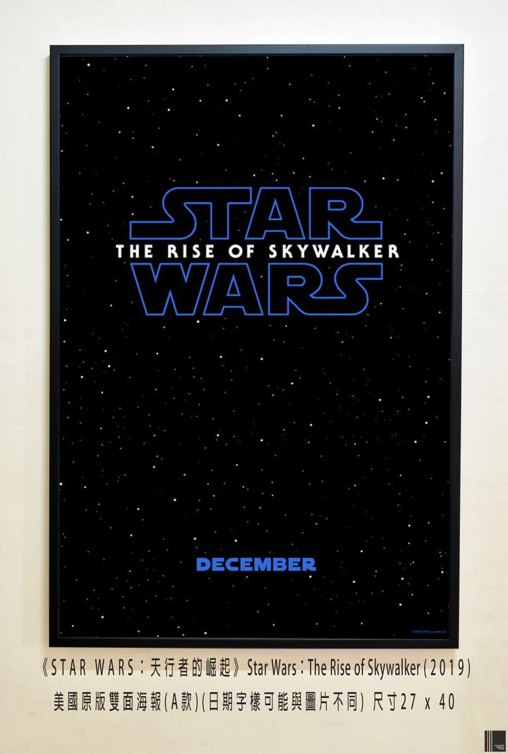 《星際大戰九部曲：天行者的崛起》Star Wars：The Rise of Skywalker (2019)，美國原版雙面海報(A款)空.jpg