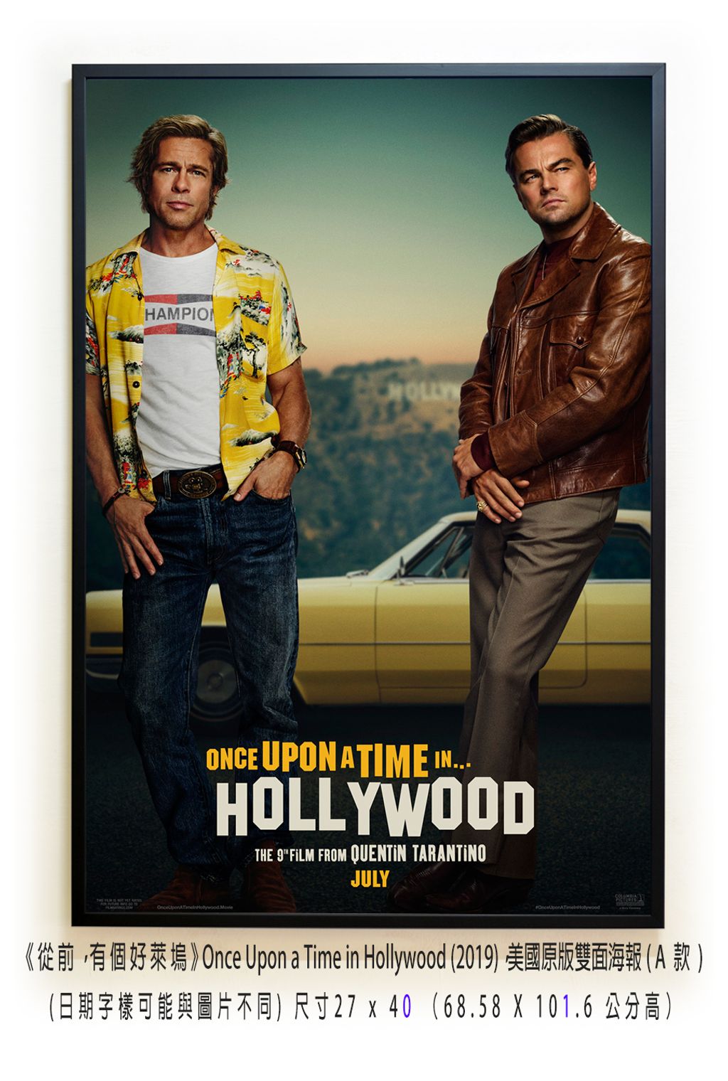 《從前，有個好萊塢》Once Upon a Time in Hollywood (2019)，美國原版雙面海報(A款)空.jpg