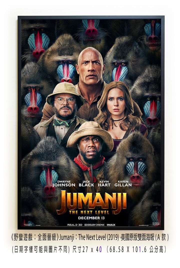 《野蠻遊戲：全面晉級》Jumanji：The Next Level (2019)，美國原版雙面海報(A款)空.jpg