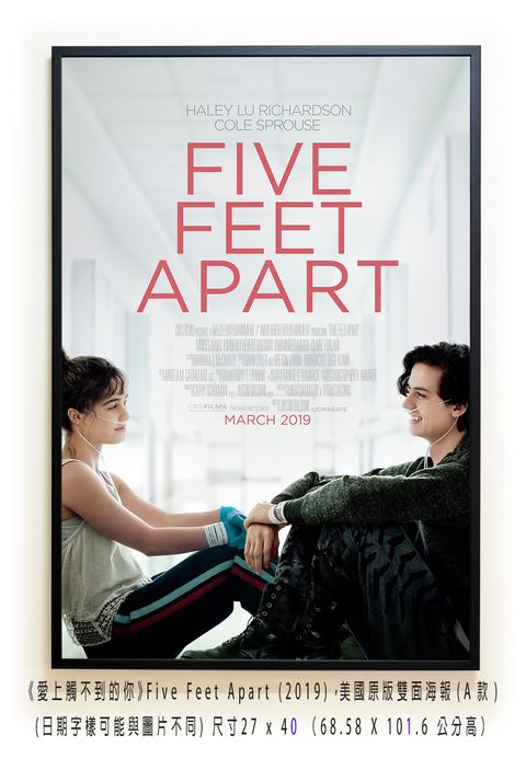 《愛上觸不到的你》Five Feet Apart (2019)，美國原版雙面海報(A款)空.jpg