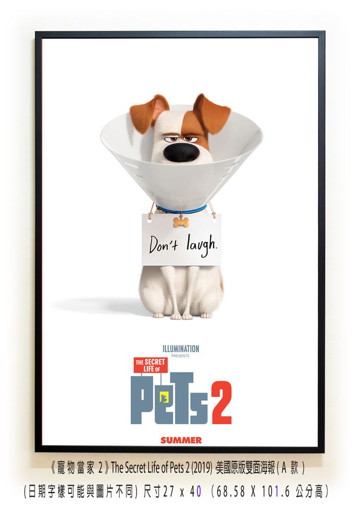 《寵物當家2》The Secret Life of Pets 2 (2019)，美國原版雙面海報(A款)空.jpg