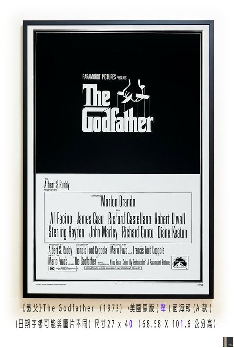 《教父》The Godfather  (1972) ，美國原版(單)面海報(A款)空.jpg