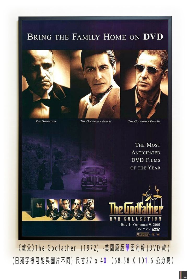 《教父》The Godfather  (1972) ，美國原版(單)面海報(DVD款)空.jpg