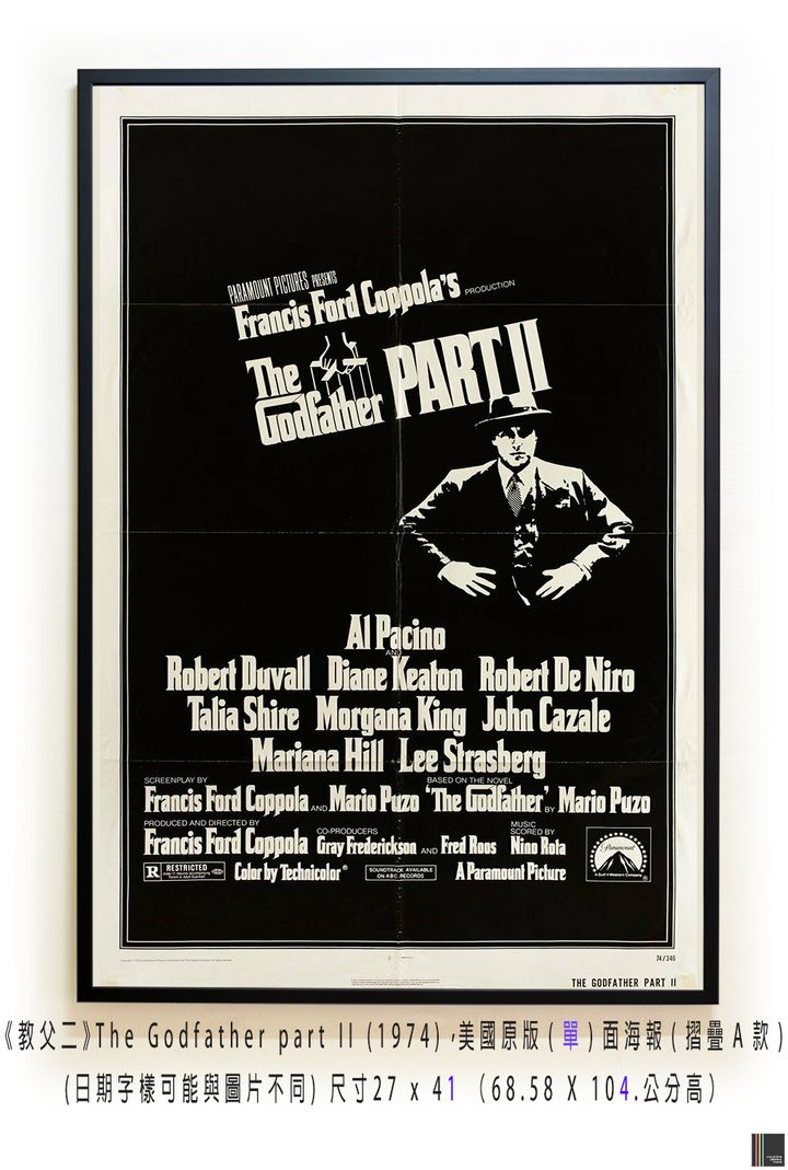 《教父二》The Godfather part II (1974)，美國原版(單)面海報(摺疊A款)空.jpg