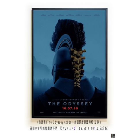 《奧德賽》The Odyssey (2026)，美國原版雙面海報(B款)空