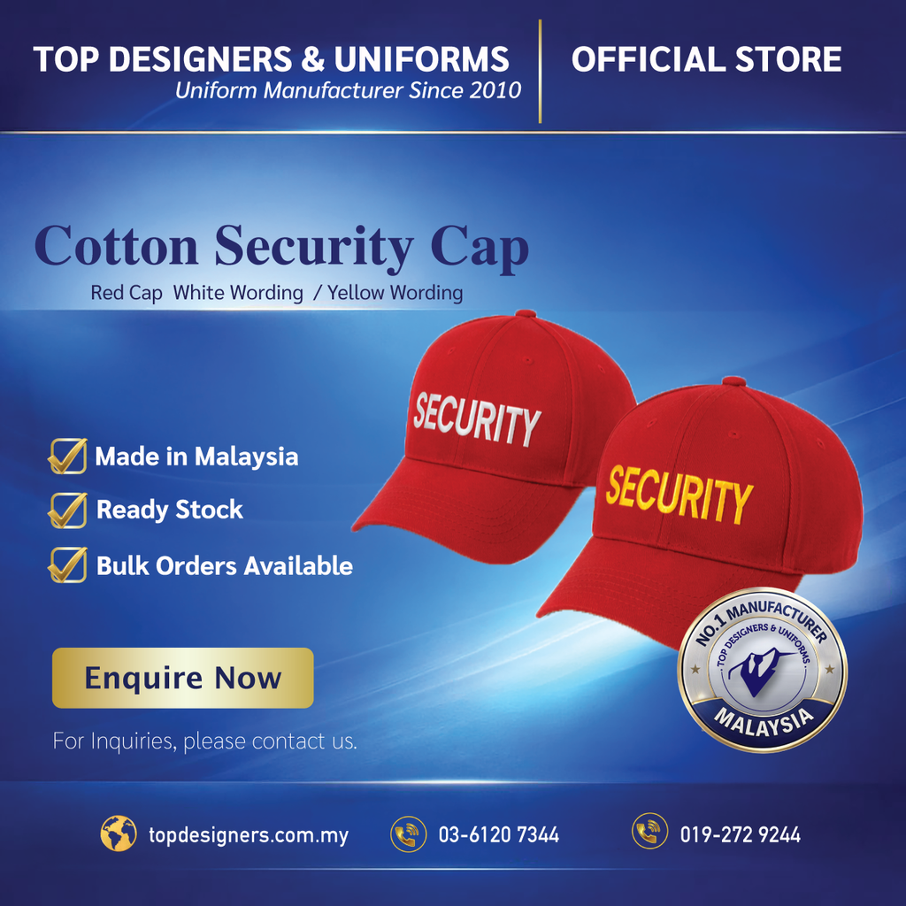 Red-Security-Cotton-Cap