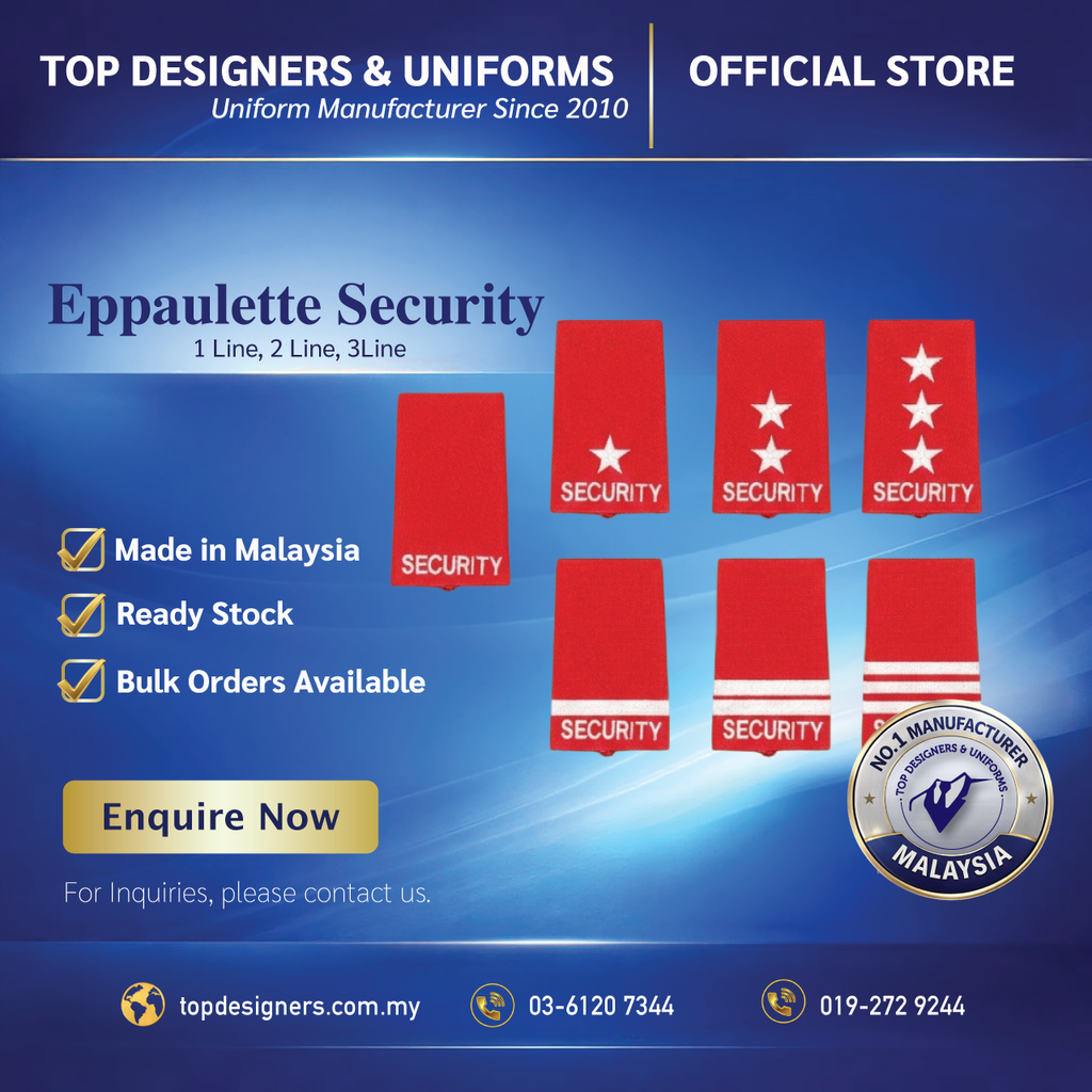 Eppaulette-Security-Red-7-White-