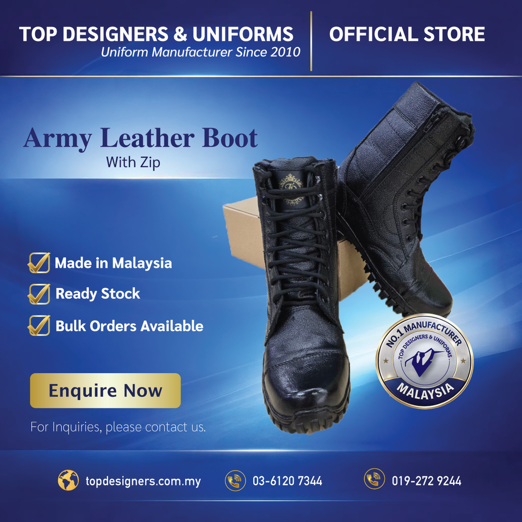Army-Leather-Boot-with-Zip-
