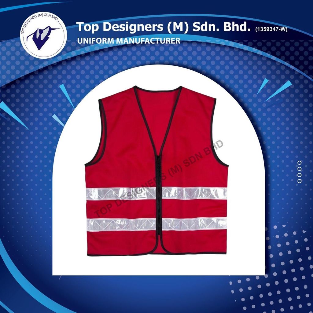 ZIP VEST RED