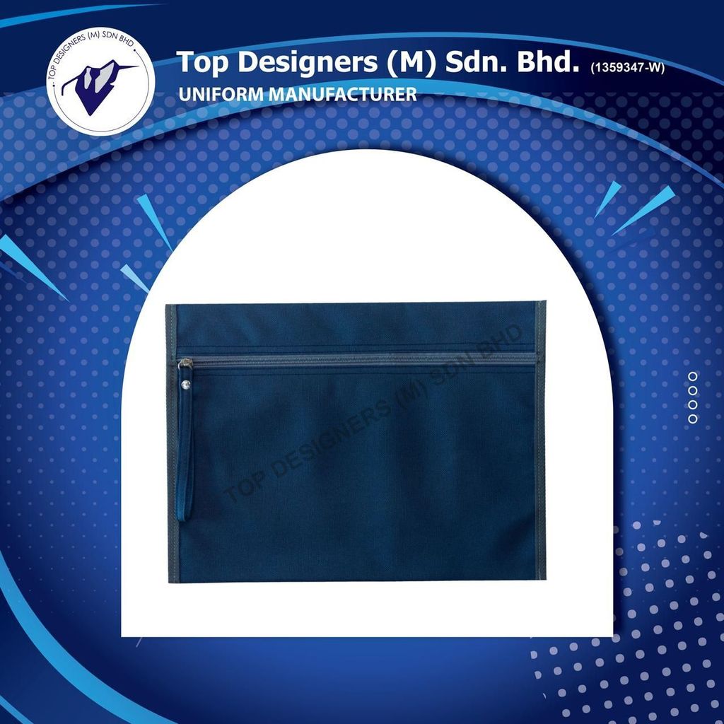 SEMINAR FOLDER single compartment with zip SF01