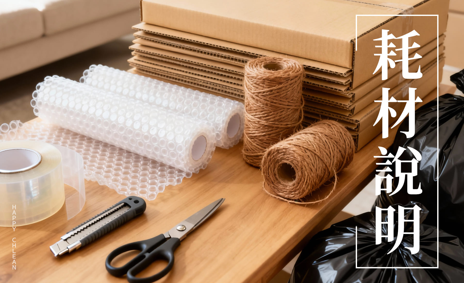 嘉義搬家前打包耗材｜打包材料說明