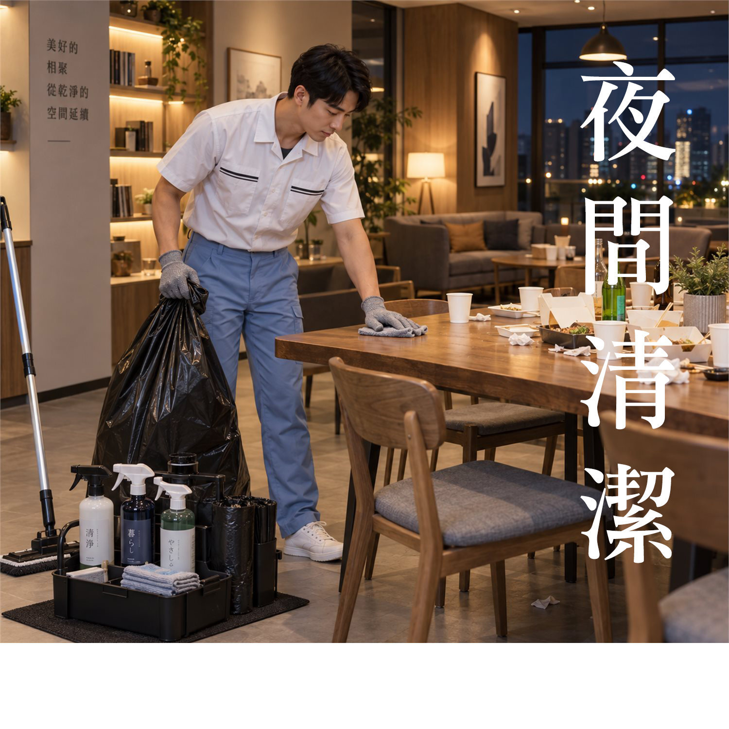 嘉義活動結束後夜間場地清潔服務
