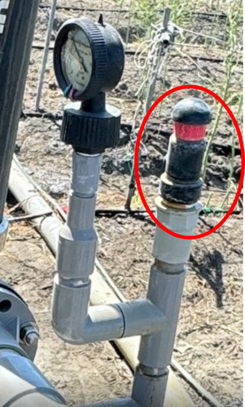 紅黑排氣閥田間使用_商品