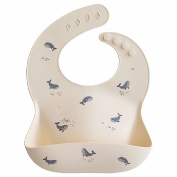 Whales_Silicone Bib-p