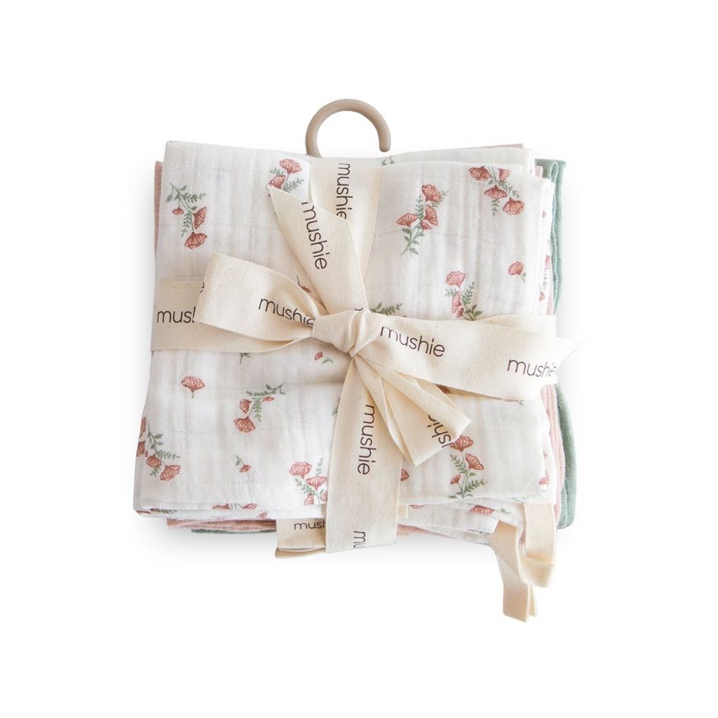 Muslin Cotton Washcloth 5-Pack_Pink Flowers_Packaging-p