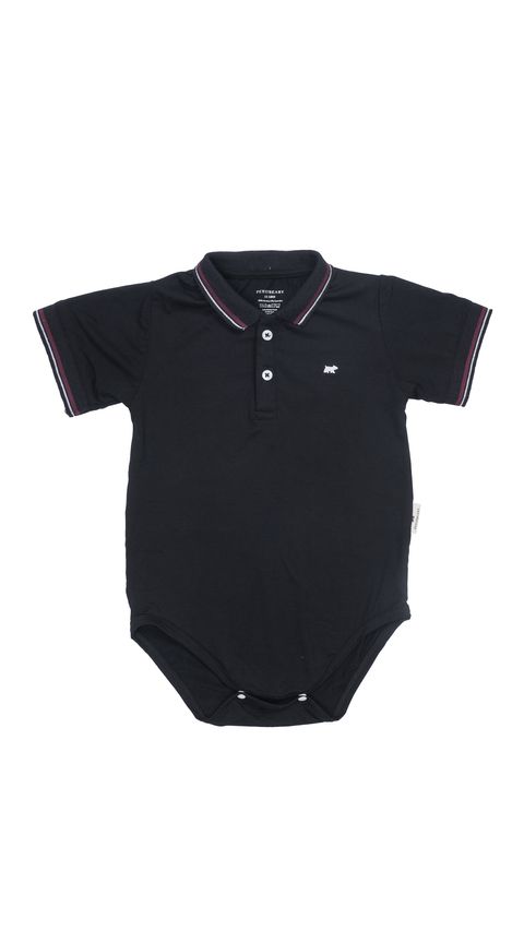 Polo Bodysuit Noir