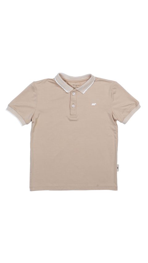 Boy Polo Top Almond