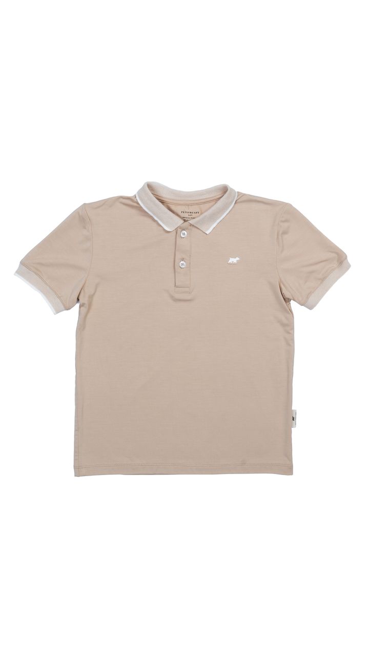 Boy Polo Top Almond