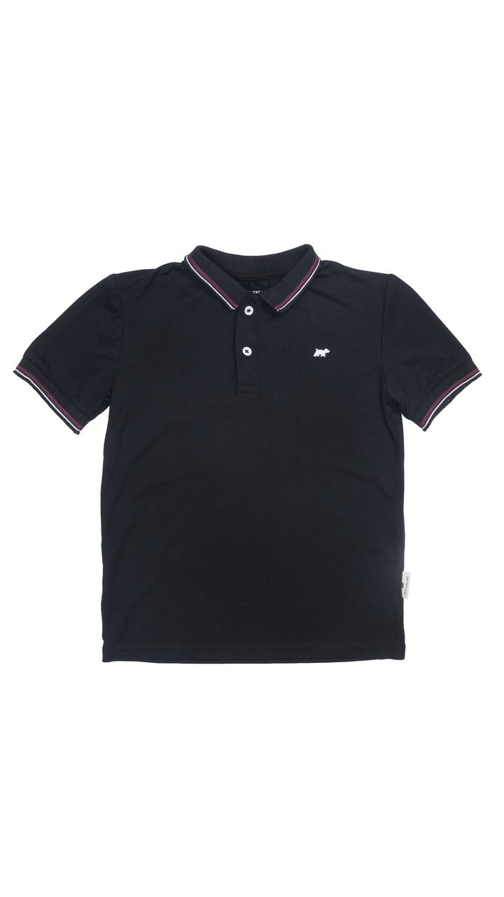 Boy Polo Top Noir