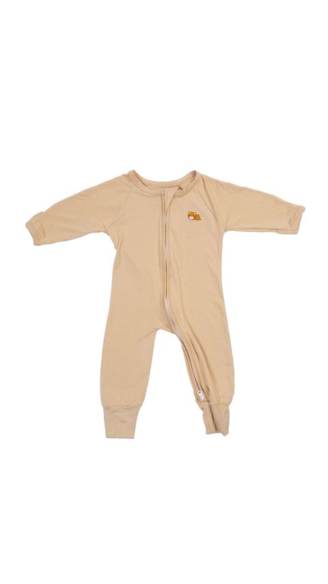 Zipper Sleepsuit Almond
