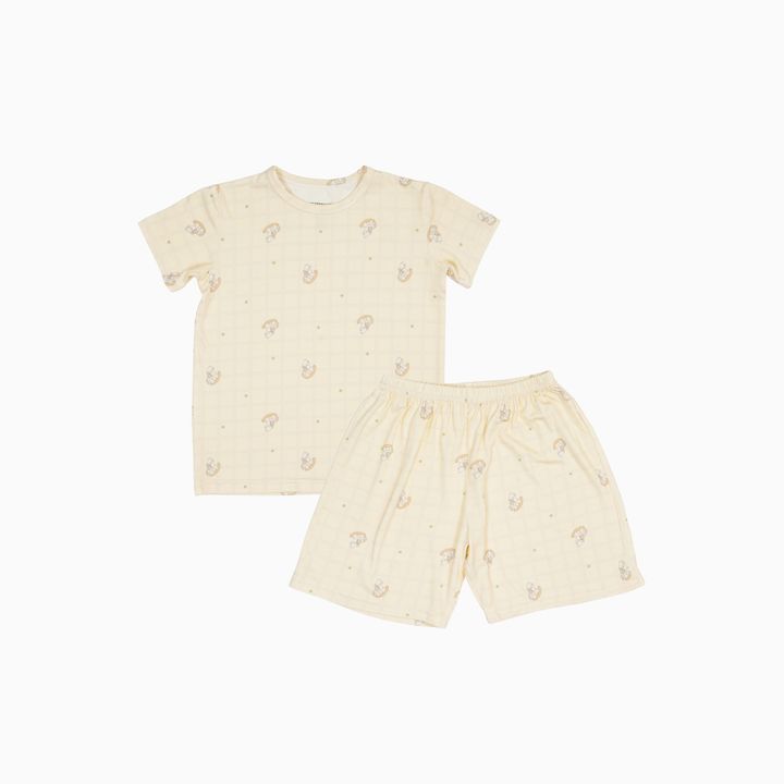 flatlay kids basic tee set pony (cradle&gallop)