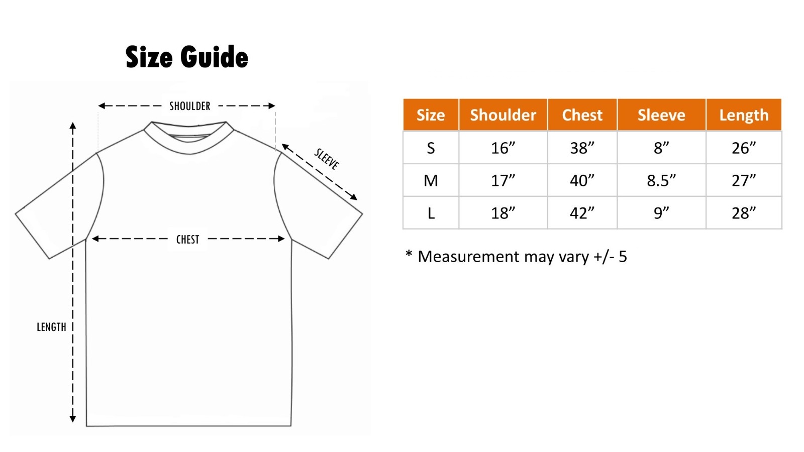 size chart - KimGin