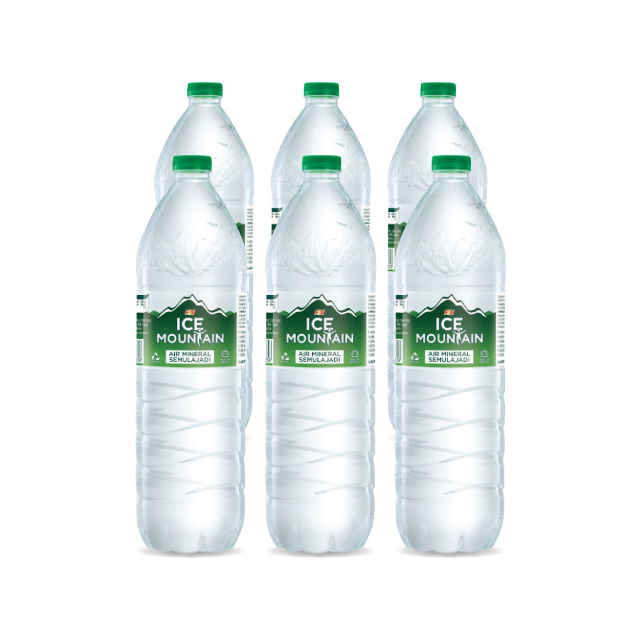ICE MOUNTAIN Mineral Water Pet 1.5L [1 bottle / 6 bottles / 12 bottles