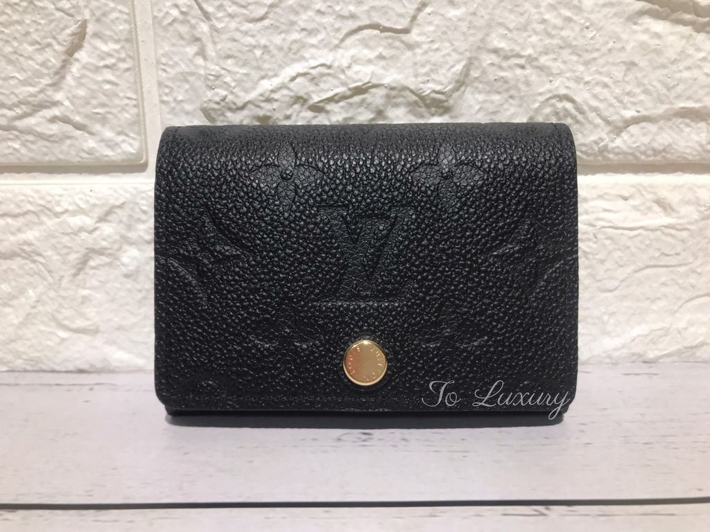 Louis Vuitton MONOGRAM EMPREINTE Business card holder (M58456)