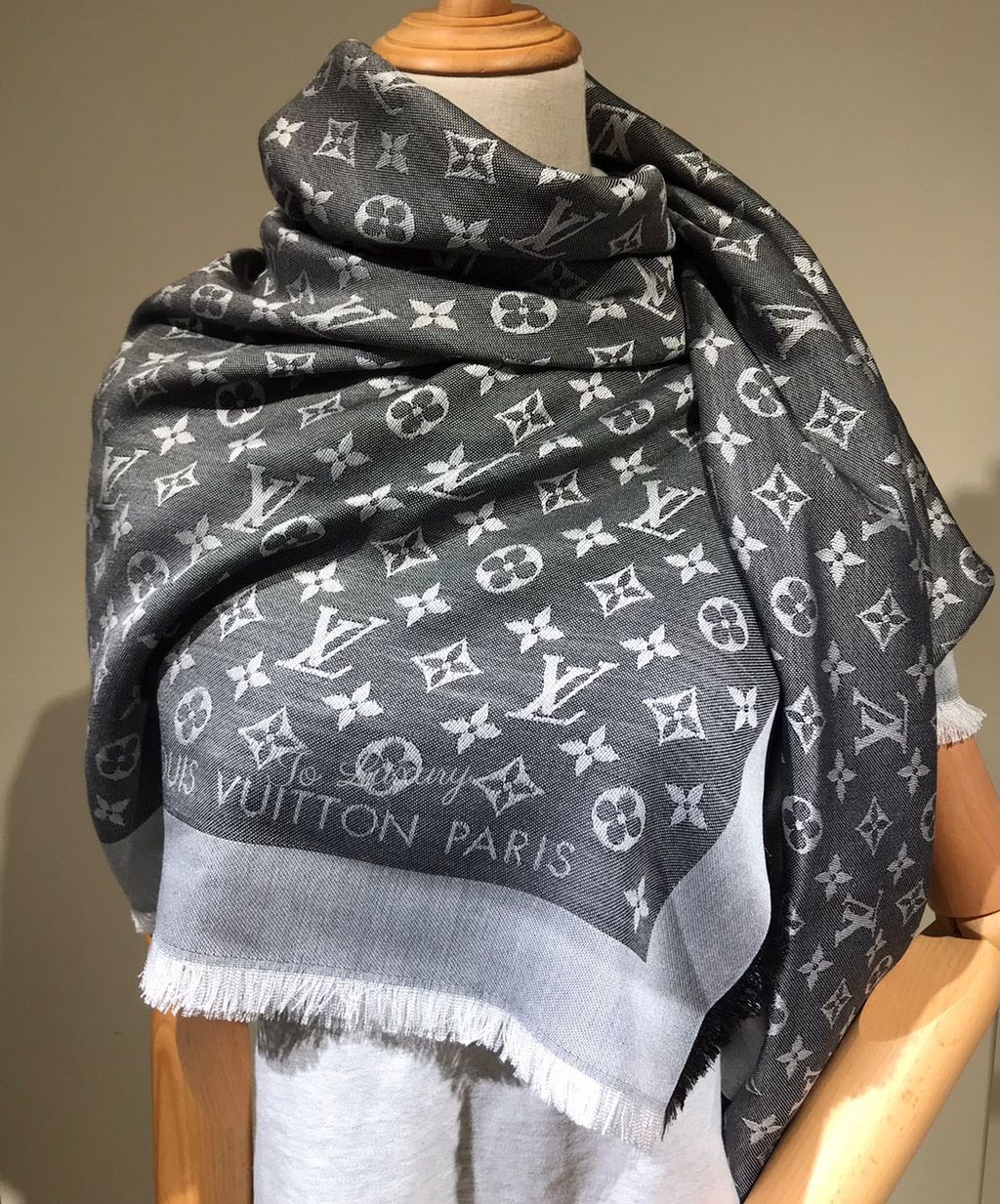 Louis Vuitton Knit & Fur Scarves (M71376) in 2023