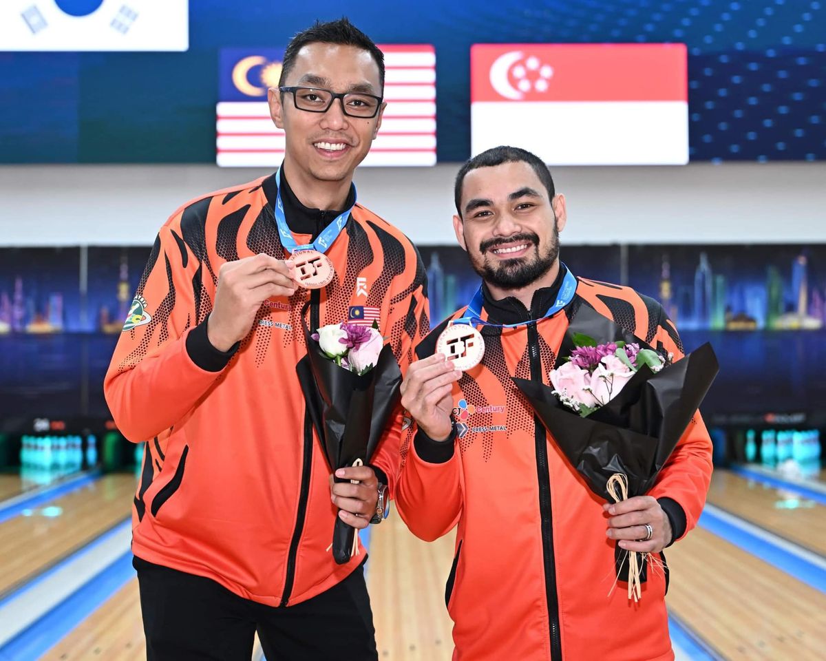 Muaz and Syafiq secures the bronze in the doubles event!