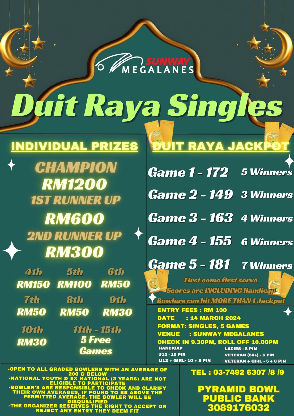 Duit Raya Challenge commences on 14th March 2024!