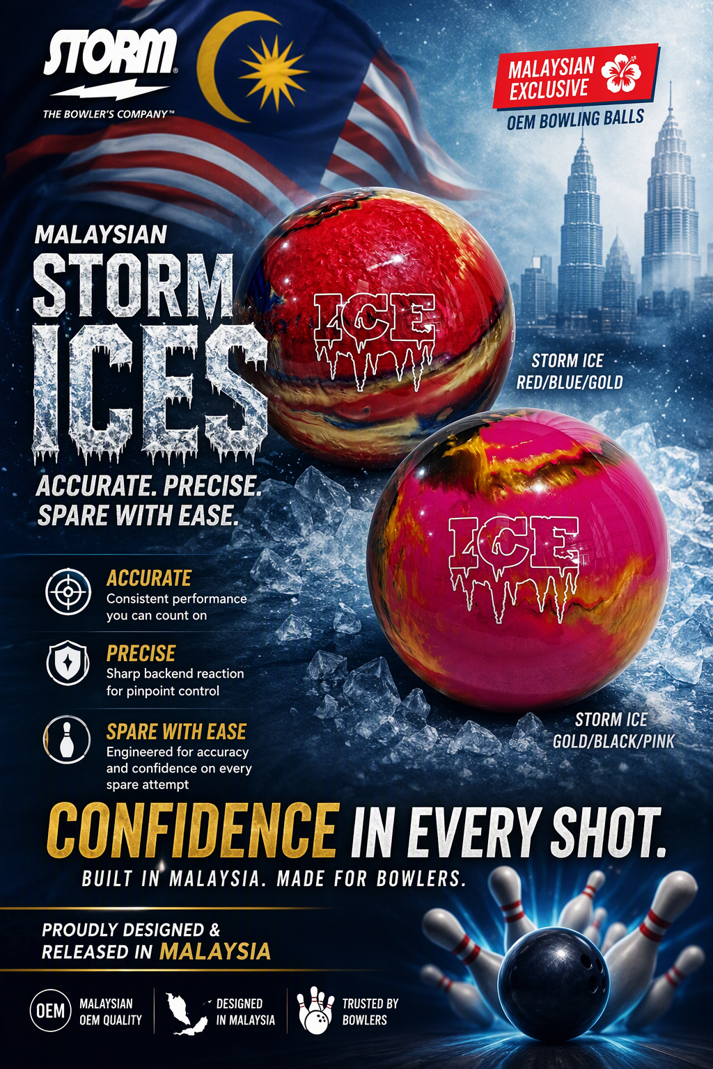 These 2 bowling balls are our Malaysian Exclusive