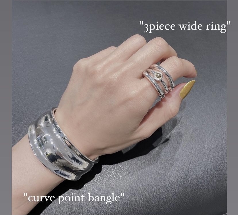 [ Nothing And Others ] Curve Point Bangle