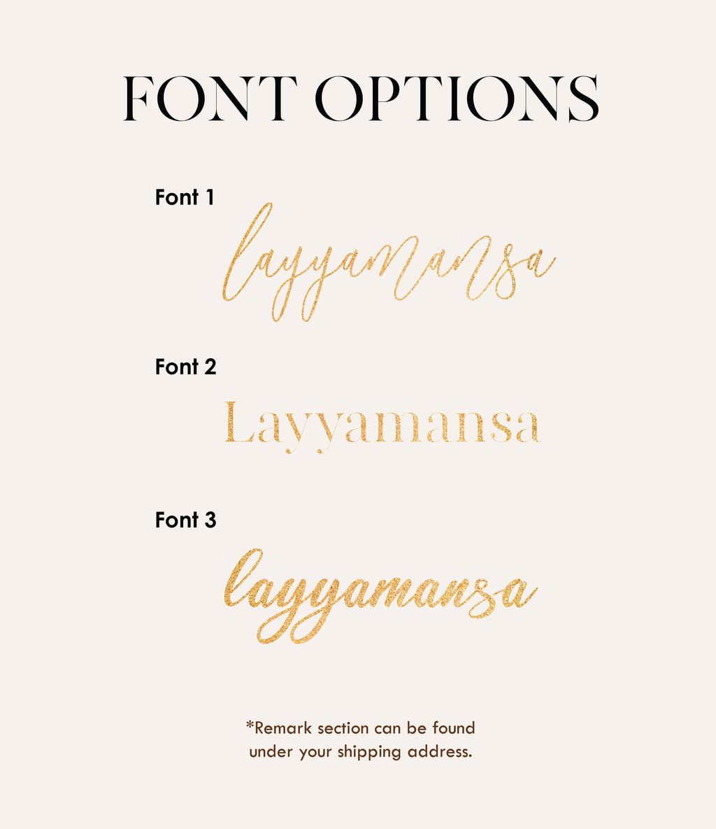 personalised option font-01