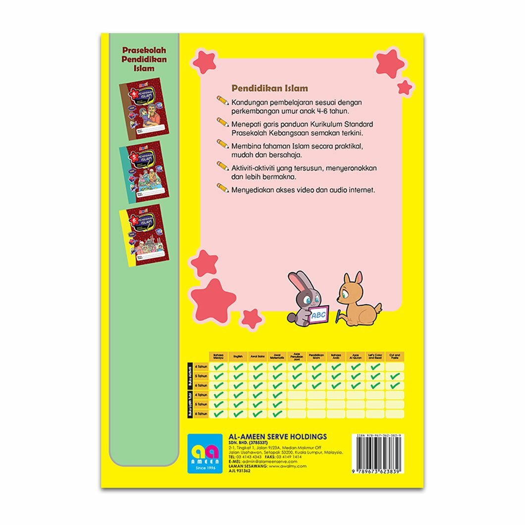 Pendidikan Islam - Aktiviti Prasekolah - 6 Tahun u2013 Awalbiz