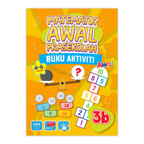 Matematik Awal Prasekolah - Buku Aktiviti 3B - Front Cover.png