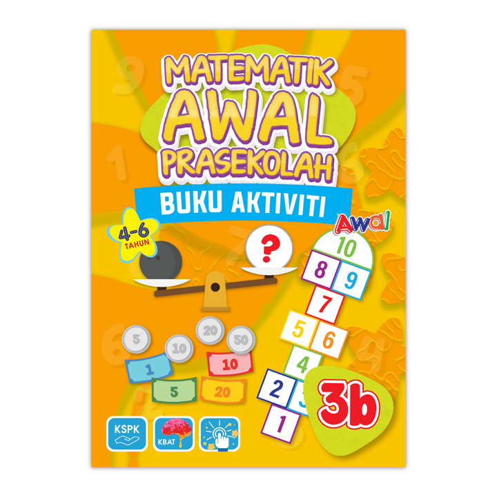 Matematik Awal Prasekolah - Buku Aktiviti 3B - Front Cover.png