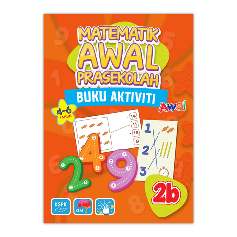 Matematik Awal Prasekolah - Buku Aktiviti 2B - Front Cover.png