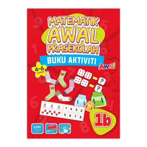 Matematik Awal Prasekolah - Buku Aktiviti 1B - Front Cover.png