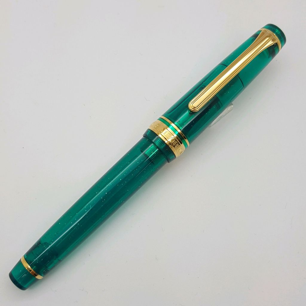 鋼筆工作室 日本寫樂 sailor professional gear (pg) 海外限定 藍綠涅布拉 透綠桿.jpg